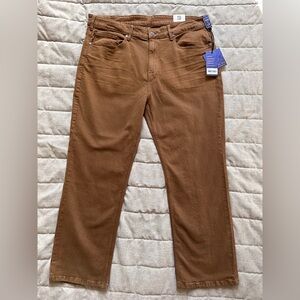 NWT VTG 1946 Men's W40xL30 Soft Comfort 5 Pocket Slim Straight Jeans Tan Brown